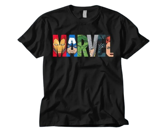 Mixed Branded T-Shirts – Marvel • Netflix • Disney